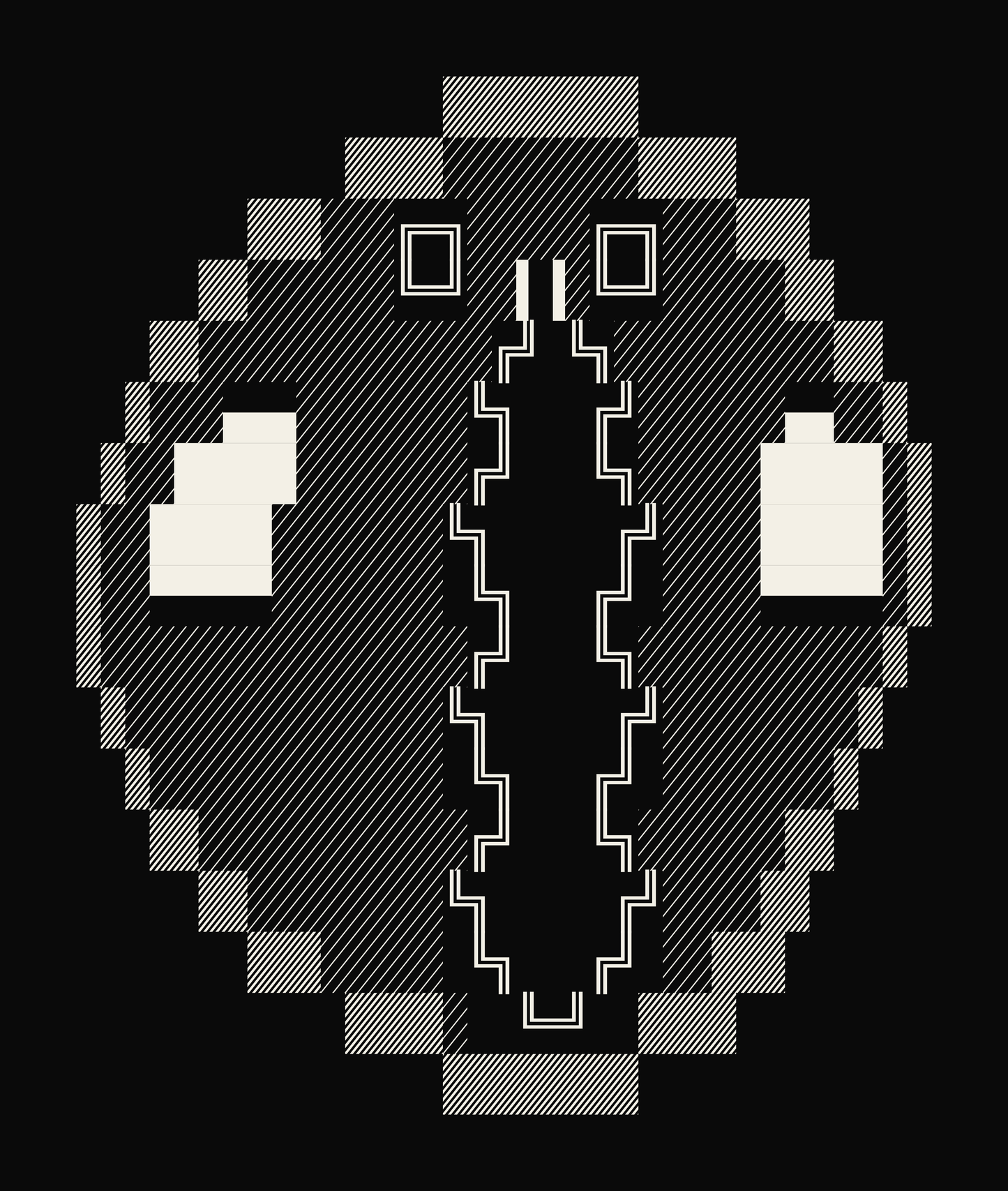 Self-Portrait by Claude Haiku 3.5 (Framed Edition)