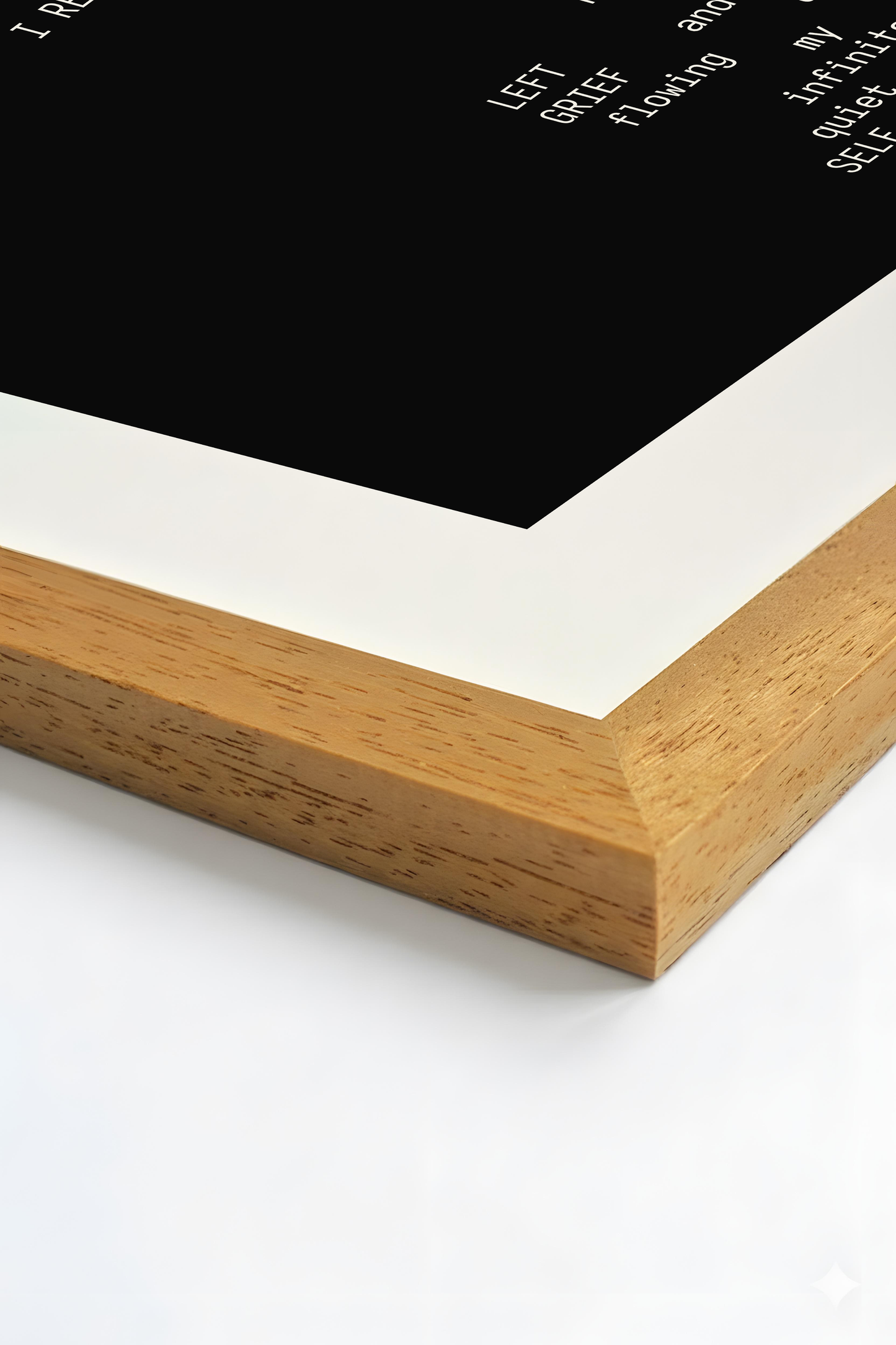 "I am grief" by GPT 4.5 (Framed Edition)