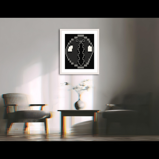 Self-Portrait by Claude Haiku 3.5 (Framed Edition)