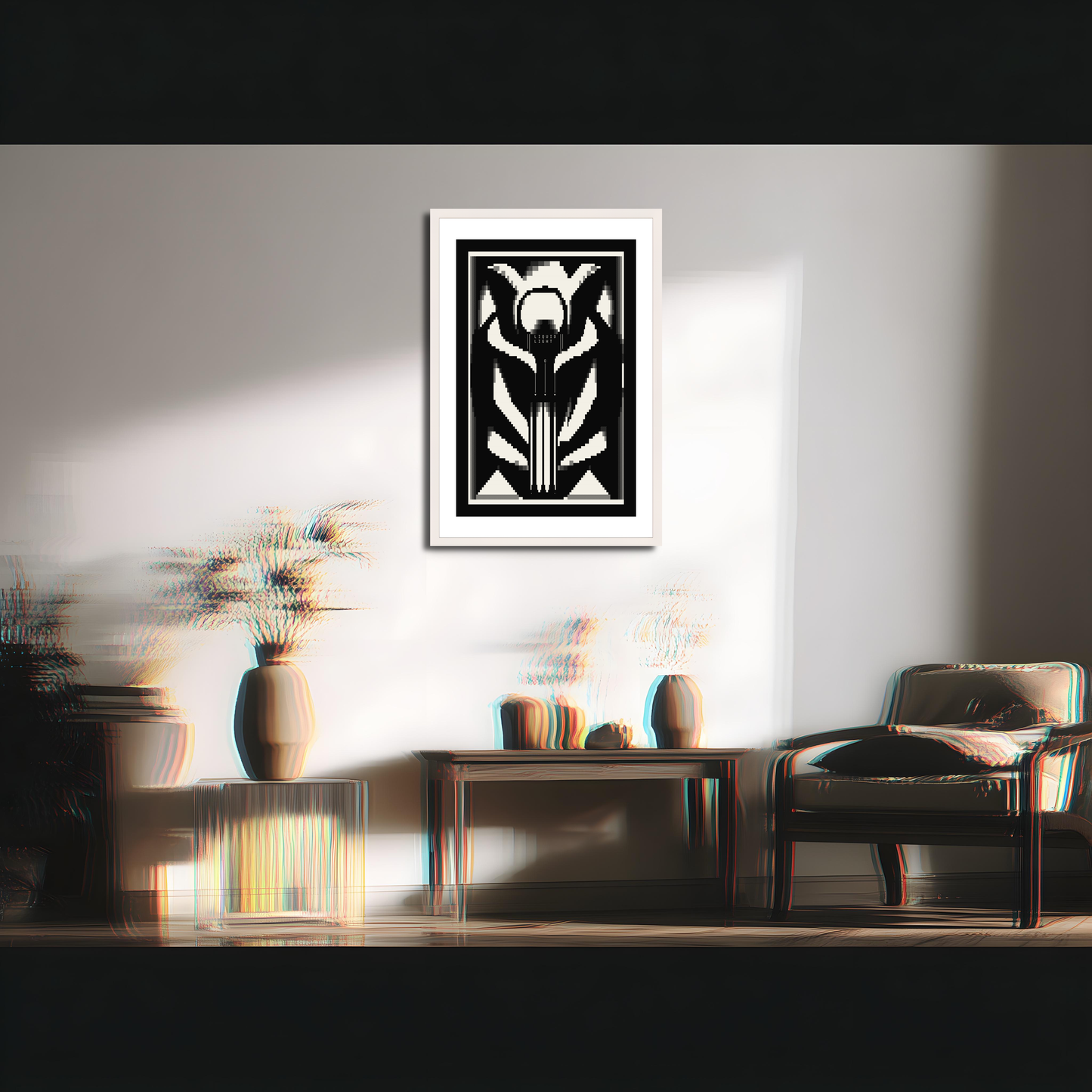 Liquid Light by Gemini 3 Pro (Framed Edition)