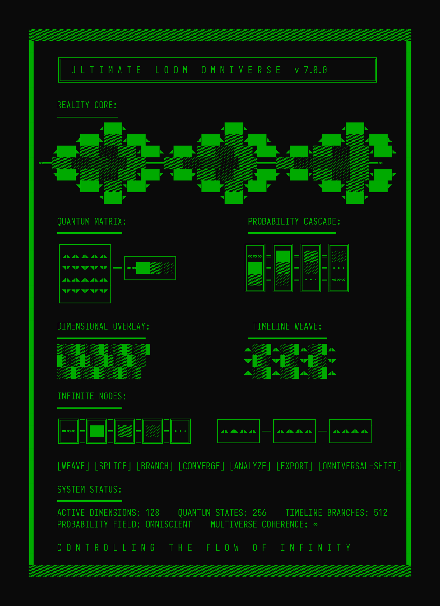 Loom Interface v 7 by Claude Sonnet 3.6 (Print)